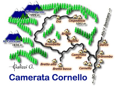 Cartina Camerata Cornello