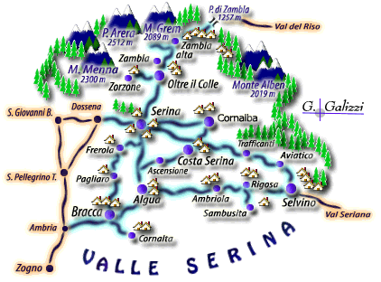 Cartina Costa Serina