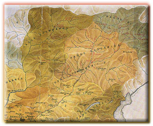 Cartina territori della Bergamasca