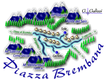 Cartina Piazza Brembana